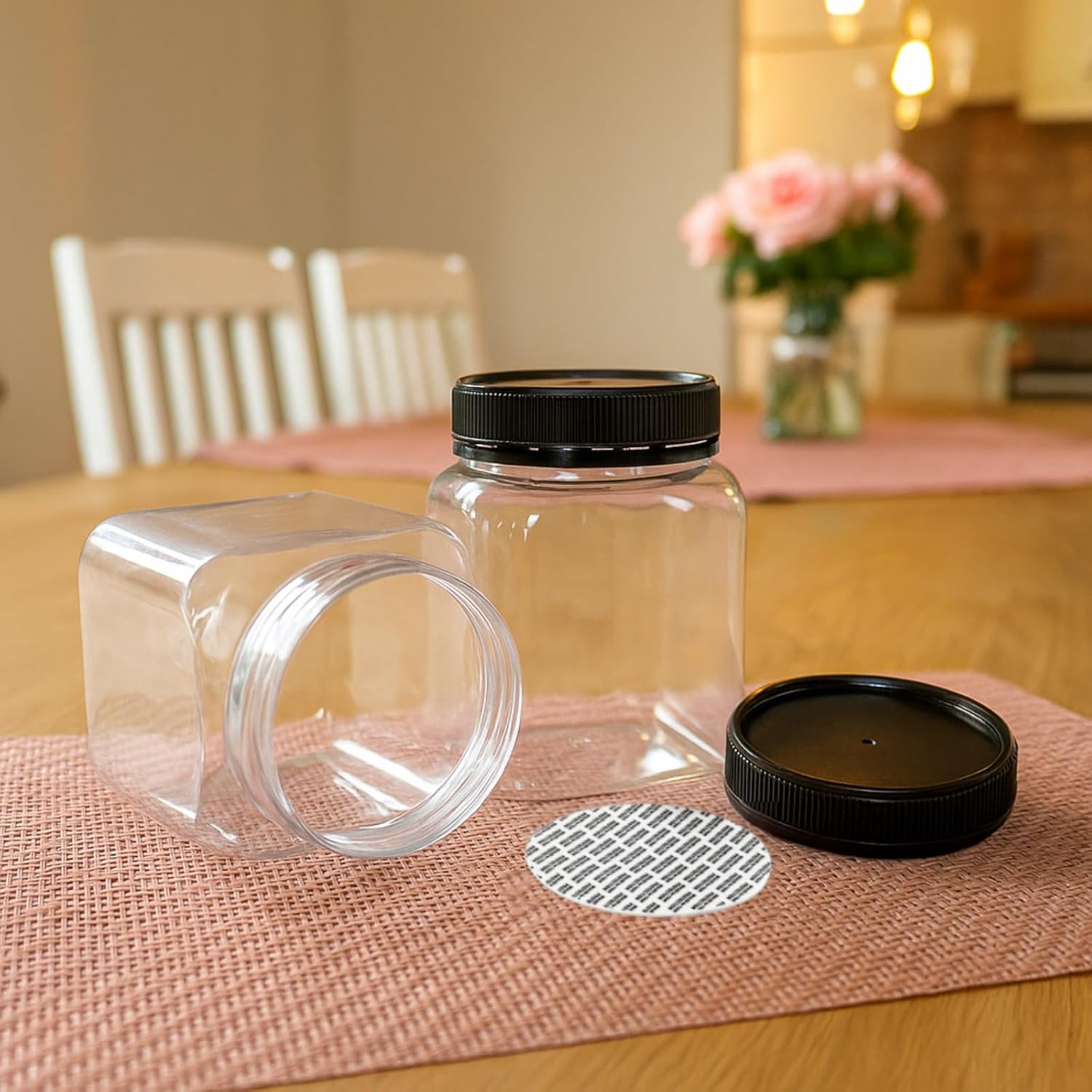 Plastic Jar with Lid