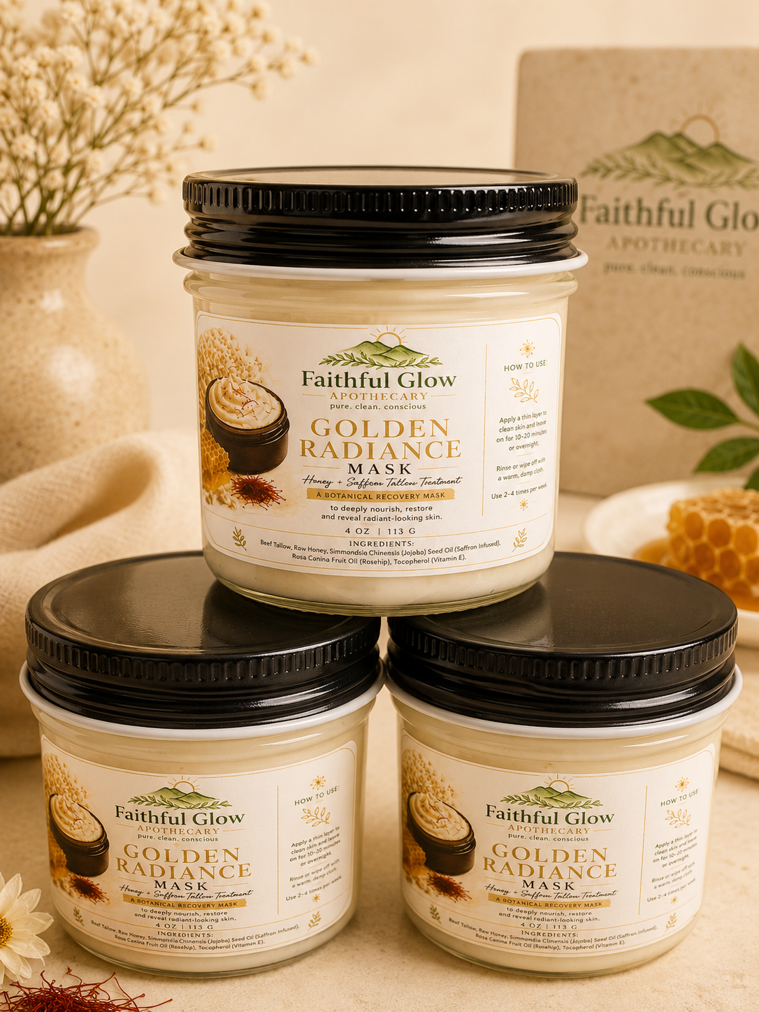 Golden Radiance Face Mask