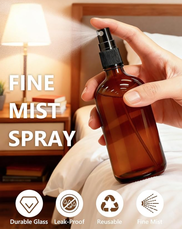 Glass Spray Bottle - Amber