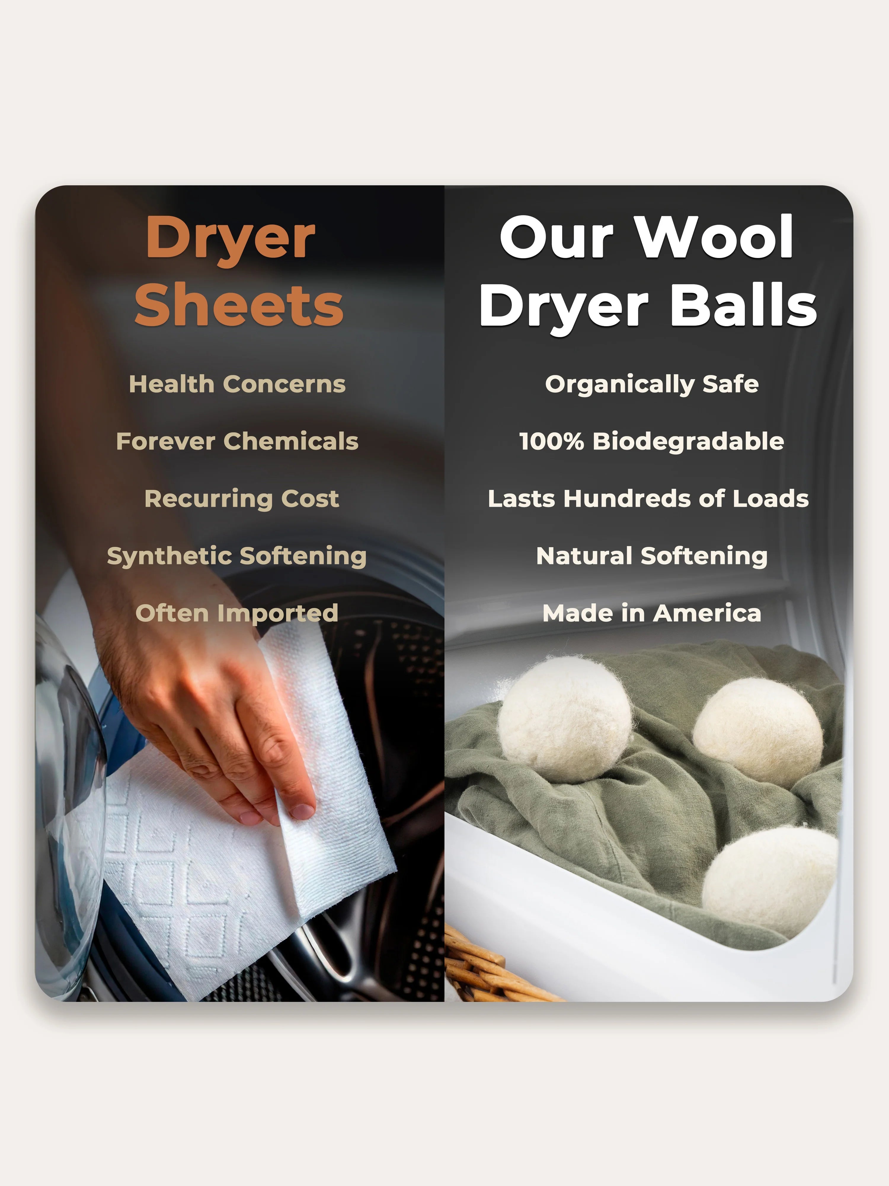 Jumbo Wool Dryer Balls